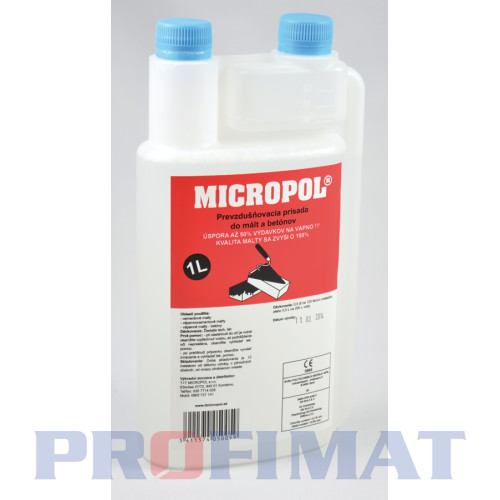 Prevzdušňovacia prísada do mált Micropol 1L