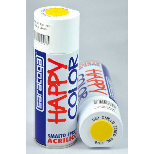 Happy Color - akrylová farba -zinková žltá RAL 1018  400 ml