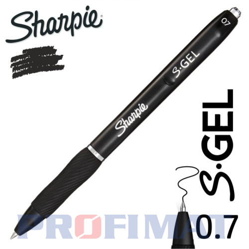 Sharpie gélové pero  S-GEL 0,7 mm farba  čierna