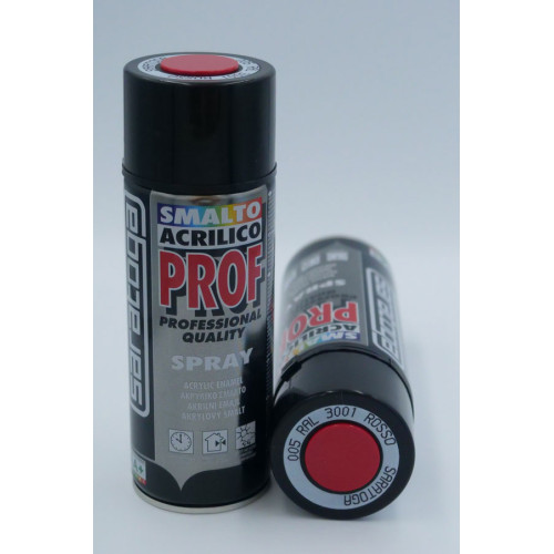 PROF akrylová farba rýchloschnúca- červená RAL 3001 400ml